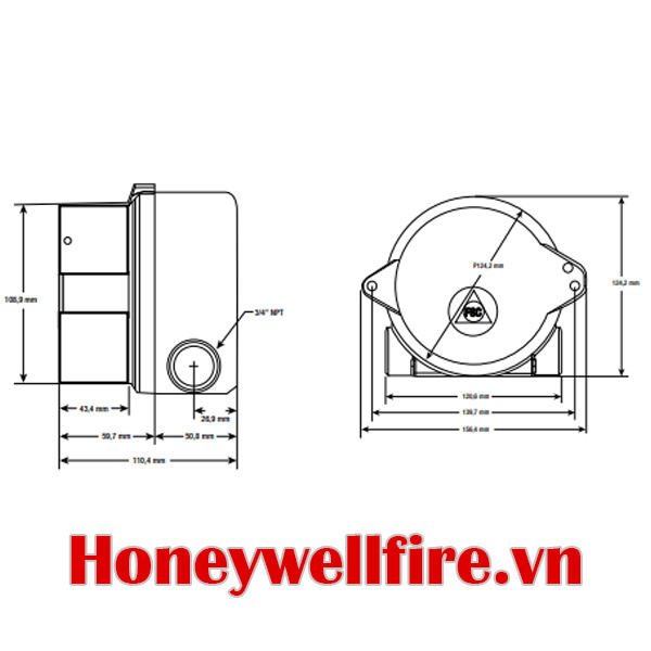 FS20X Đầu báo lửa tích hợp cảm biến hồng ngoại và tử ngoại